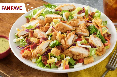 Crispy Chicken Tender Salad
