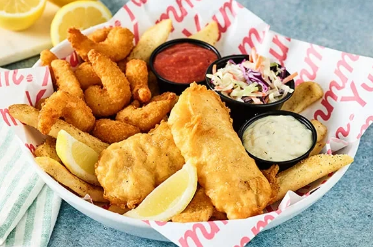 Crispy Fish & Shrimp Duo