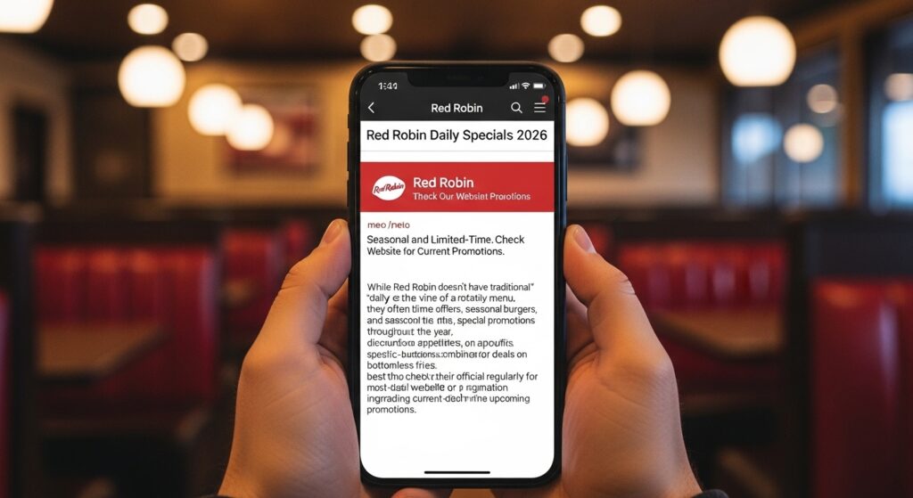 Does Red Robin Have Daily Specials in 2026